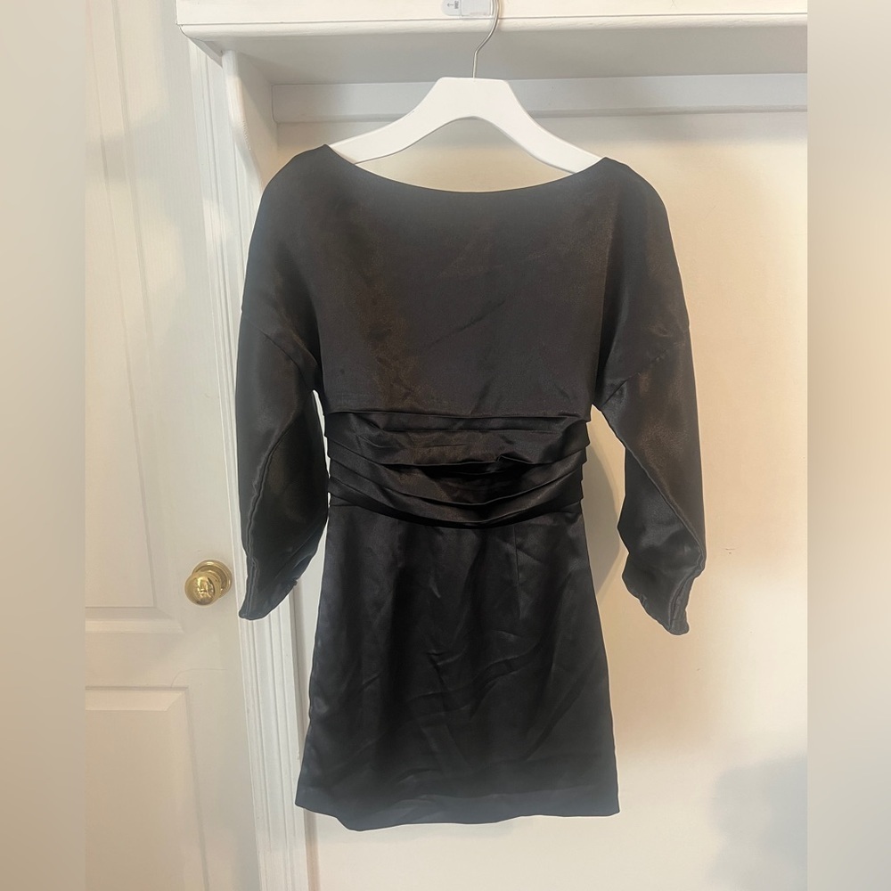 h:ours Black Long Sleeve Dress
